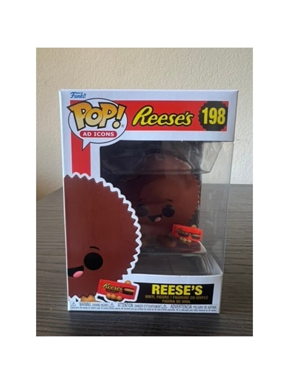 Reese's Peanut Butter Cups Funko Pop #198 Ad Icons Hershey Vinyl Figurine Candy